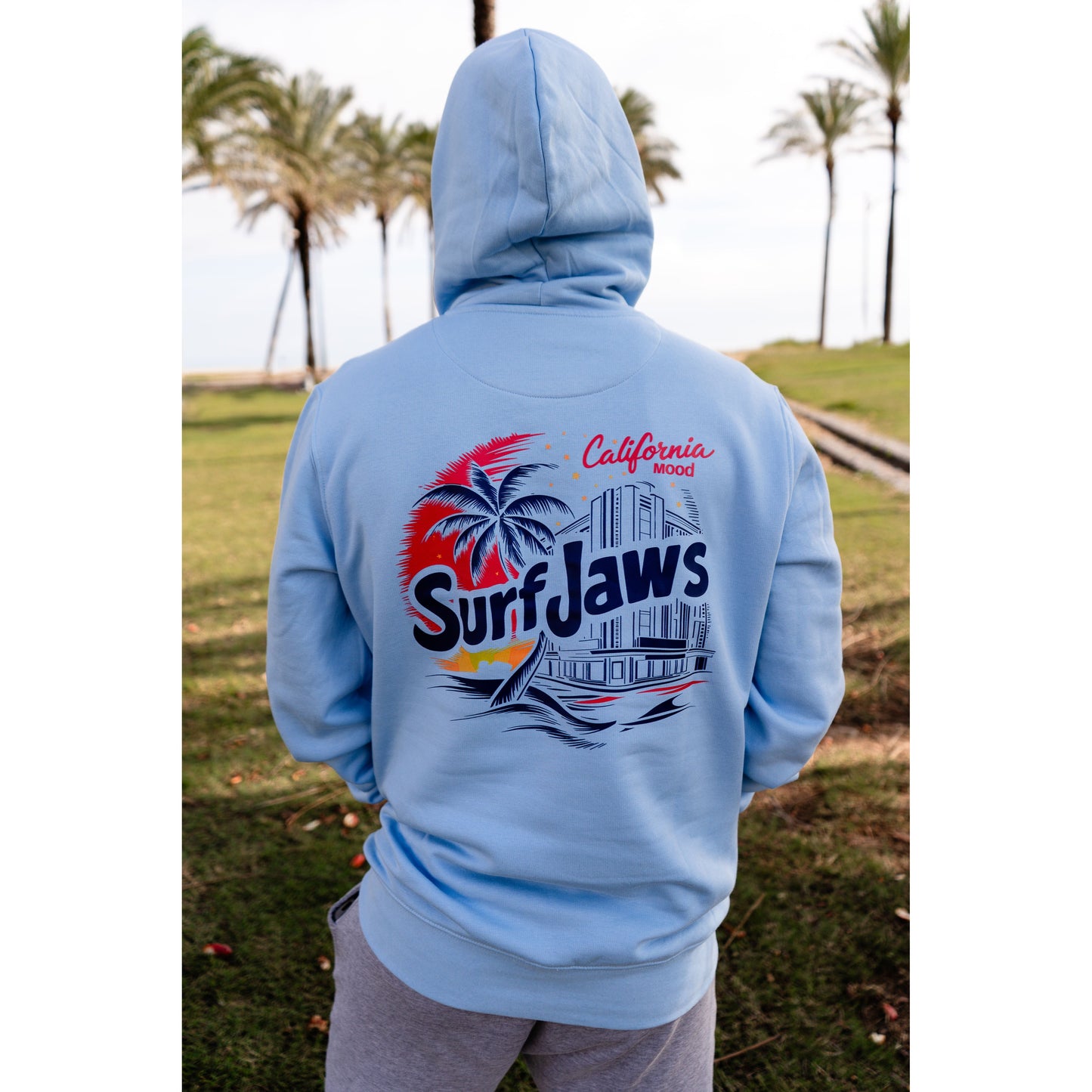 Sudadera SurfJaws "California Mood" - 100% Orgánica