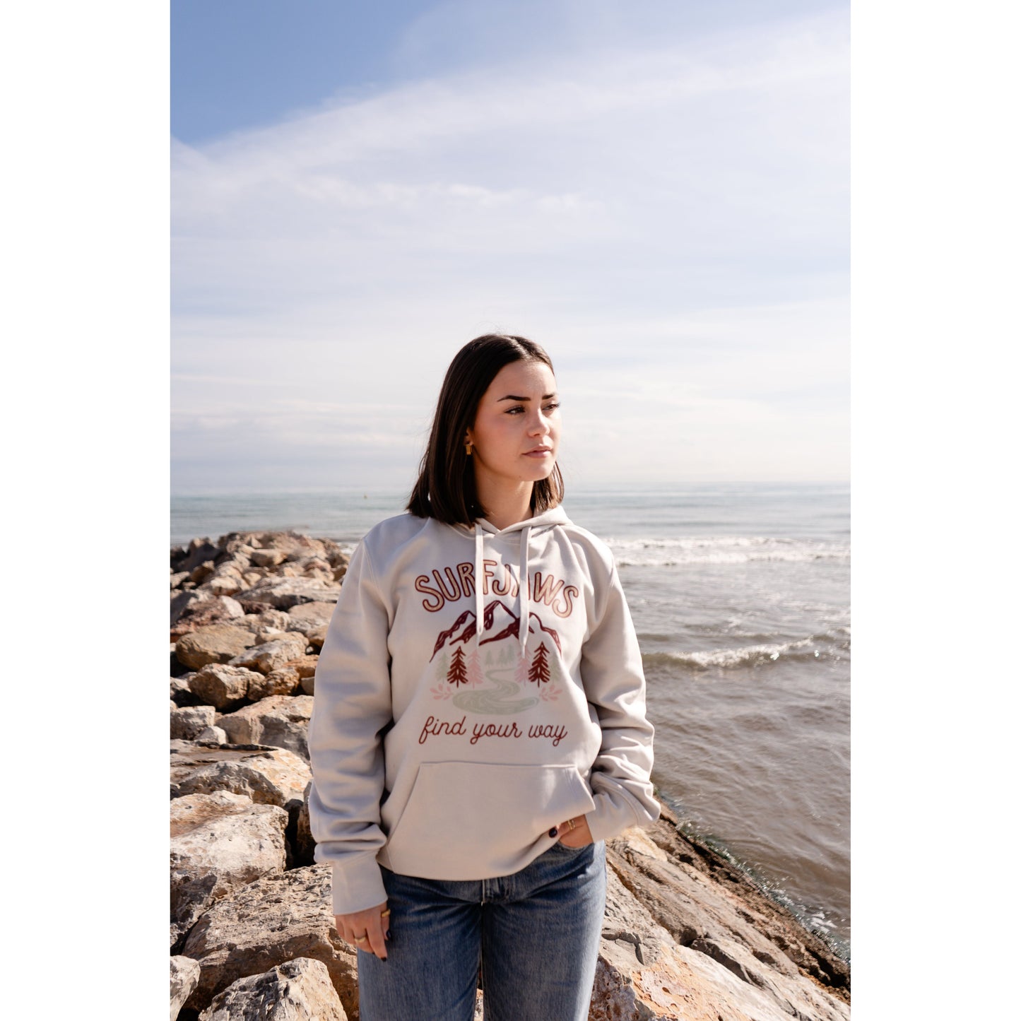 Sudadera SurfJaws "Find Your Way" - Conexión con la Naturaleza