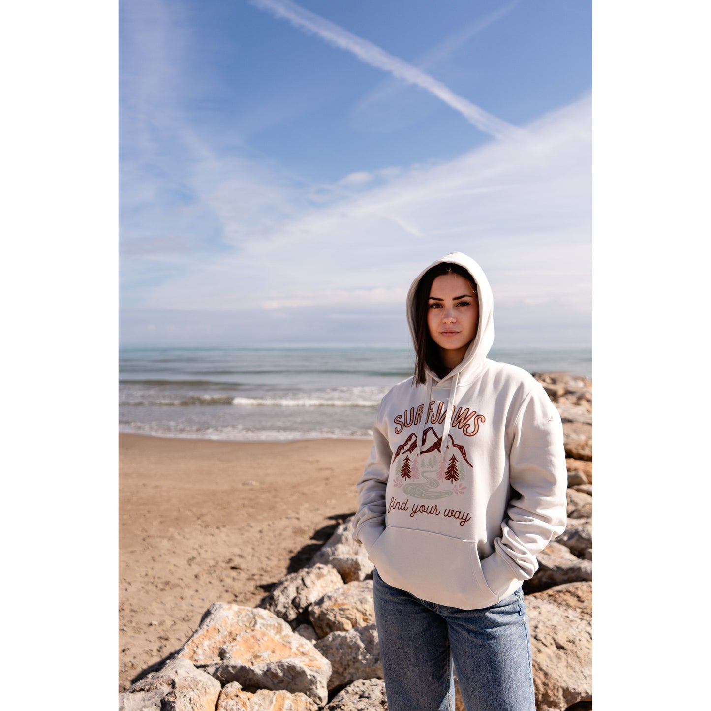 Sudadera SurfJaws "Find Your Way" - Conexión con la Naturaleza