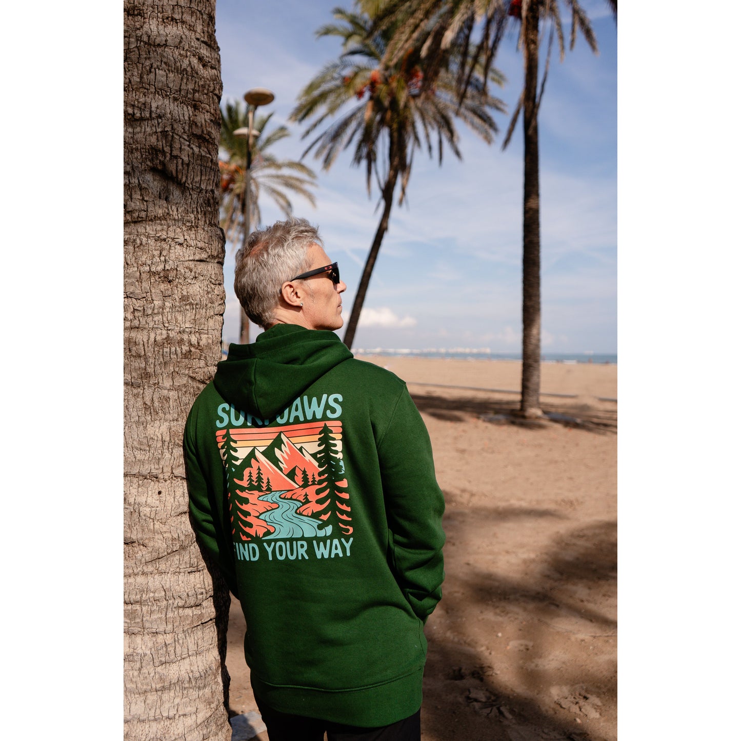 Sudadera SurfJaws "Find Your Way" - 100% Algodón Orgánico