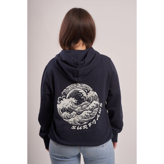 sudadera con capucha 100% orgánica estilo surf