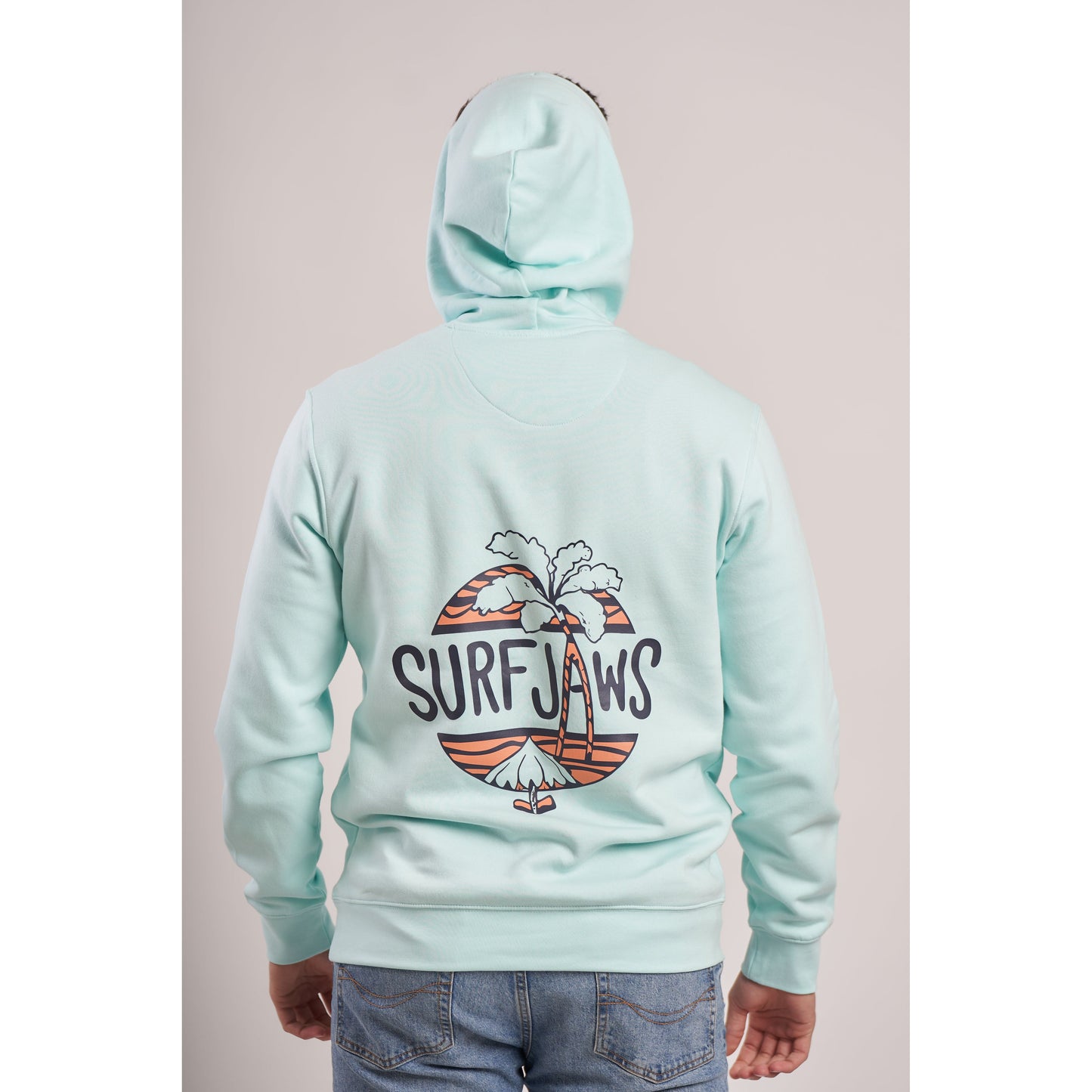 sudadera con capucha 100% orgánica estilo surf