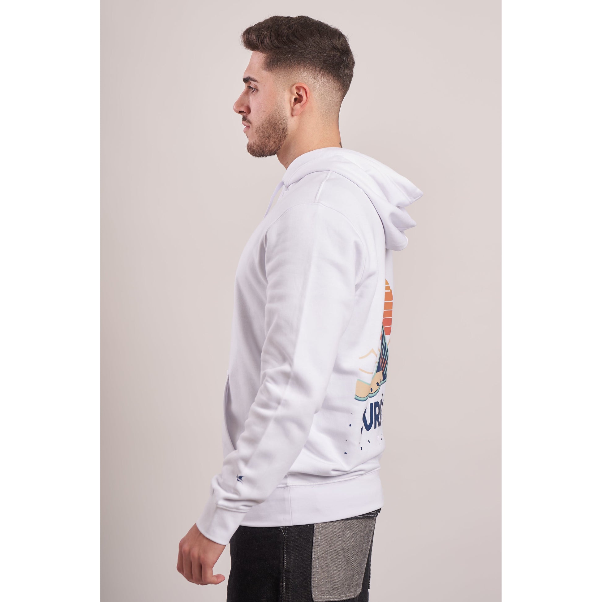 sudadera con capucha 100% orgánica estilo surf