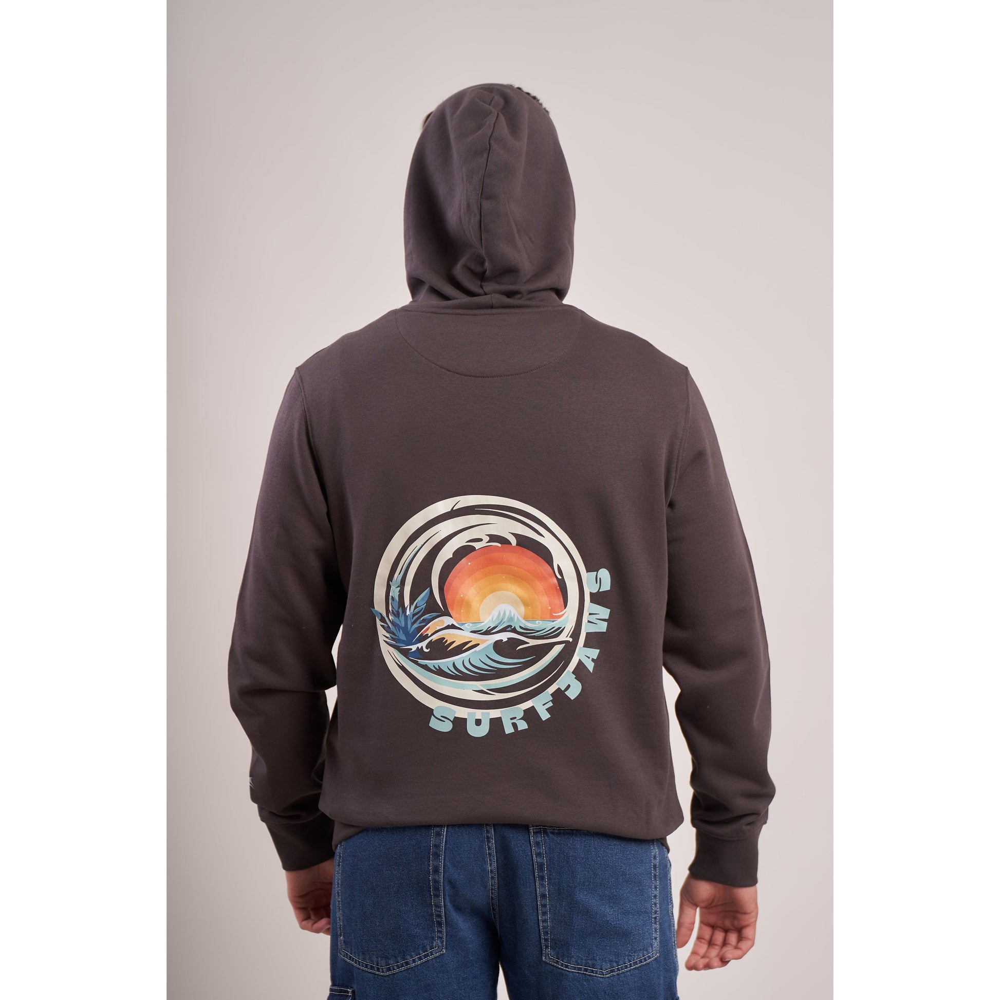sudadera con capucha 100% orgánica estilo surf