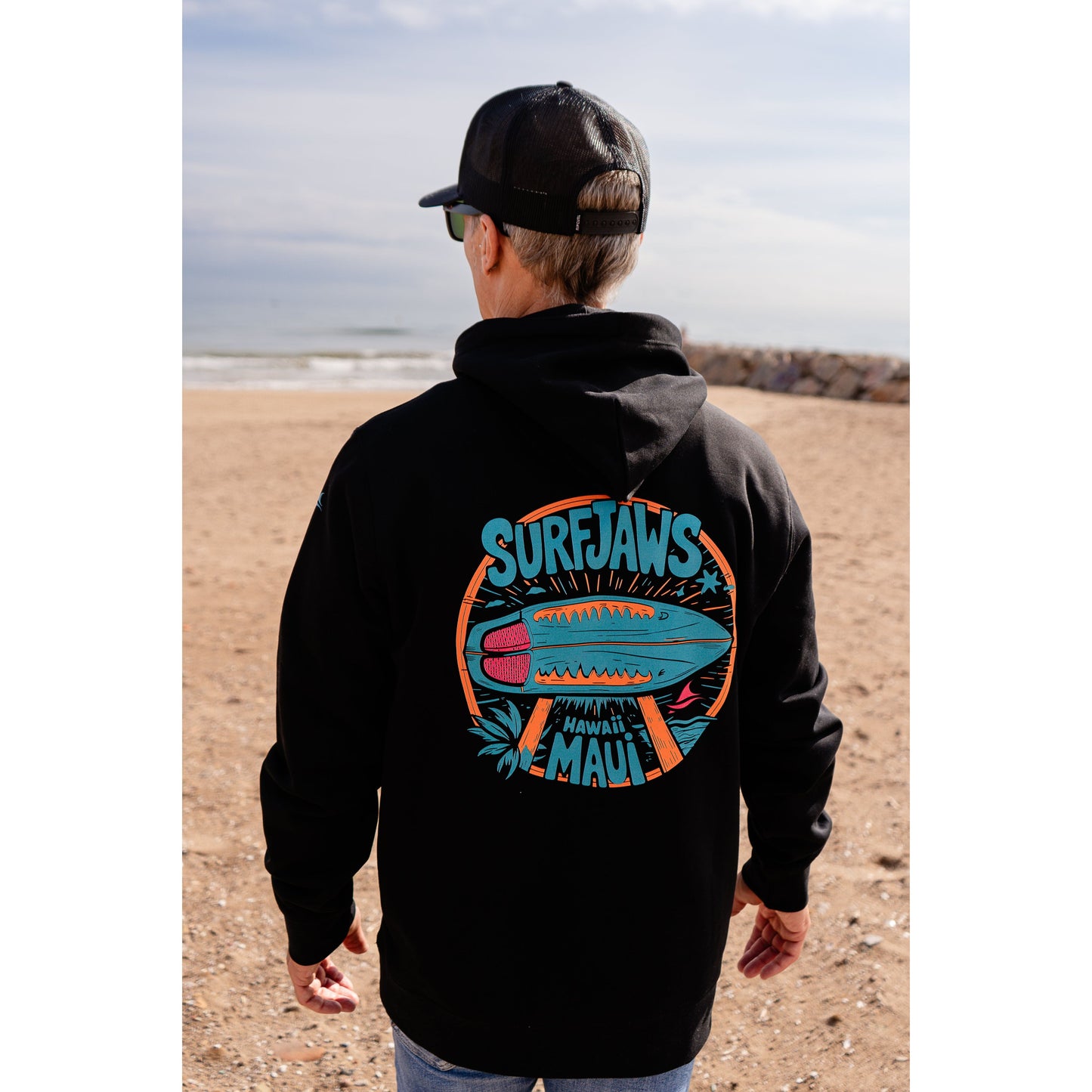 Sudadera SurfJaws "Maui" - Espíritu del Surf en Hawai