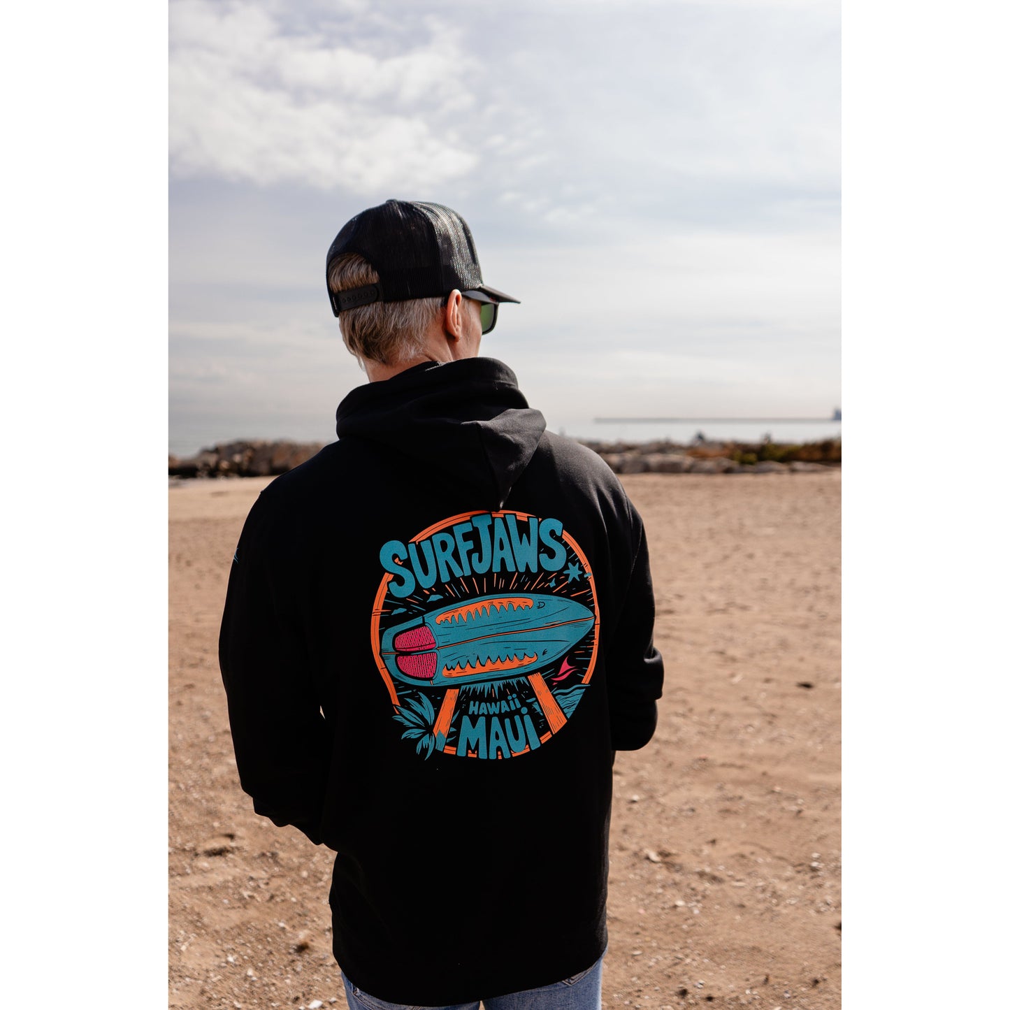Sudadera SurfJaws "Maui" - Espíritu del Surf en Hawai