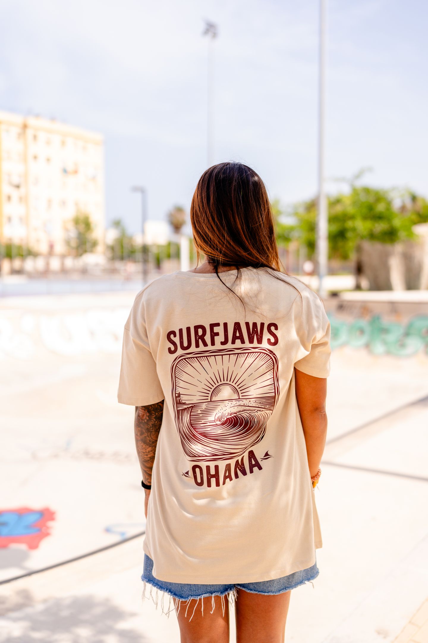 Camiseta SurfJaws Ohana – Familia Surf Urbana